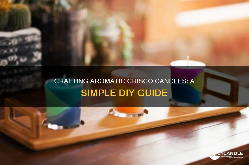 how to make scented crisco candles