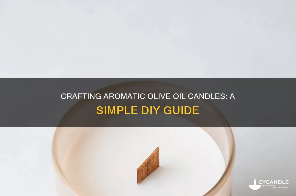how to make scented olive oil candles