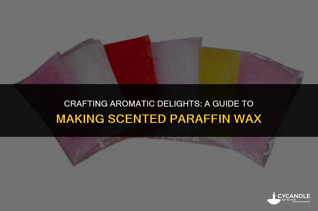 how to make scented paraffin wax