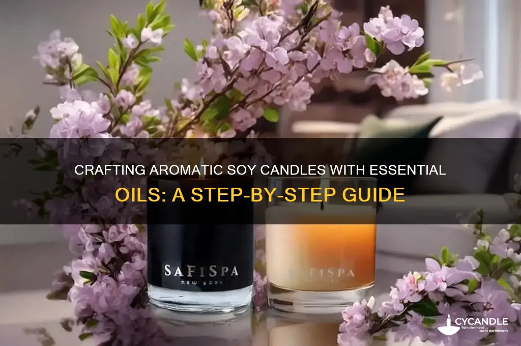 how to make scented soy candles essential oils