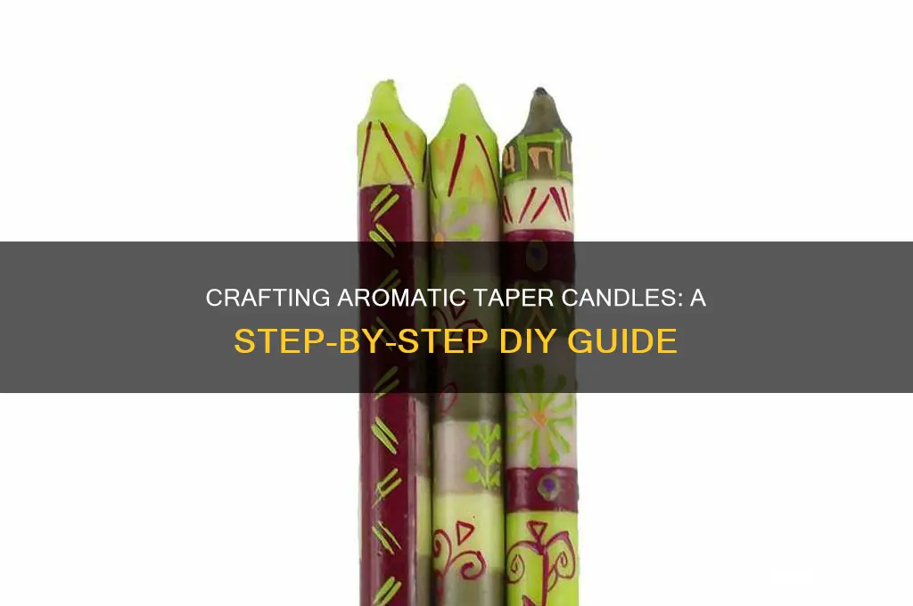 how to make scented taper candles