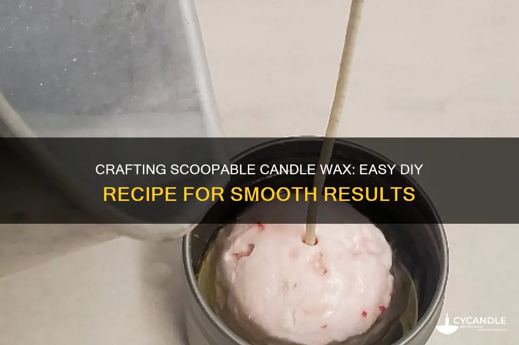 how to make scoopable candle wax