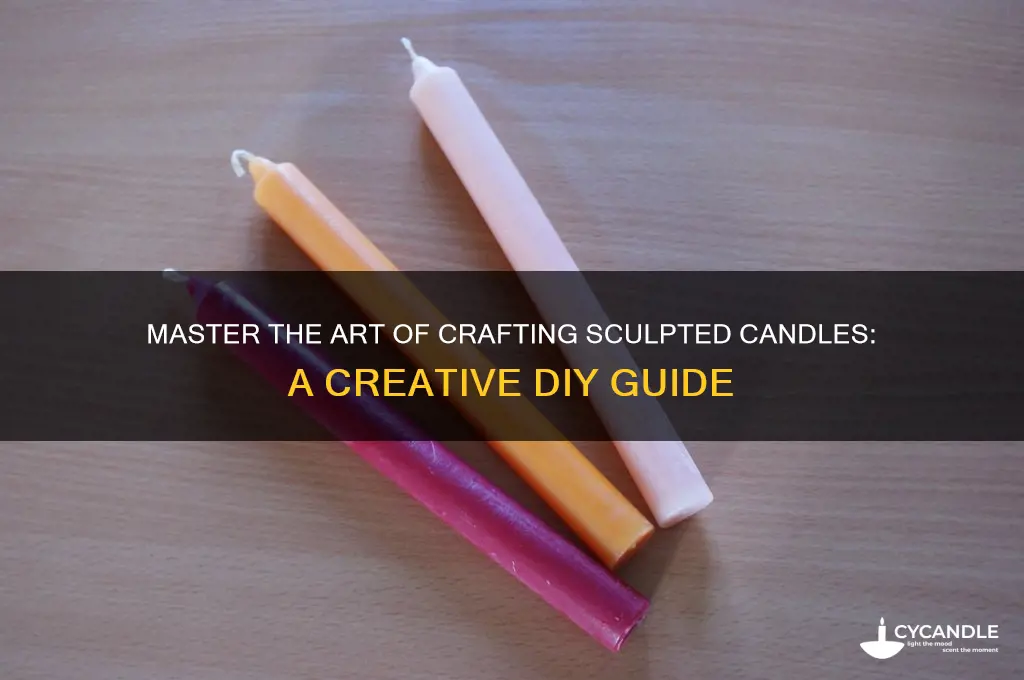 how to make sculptued candles