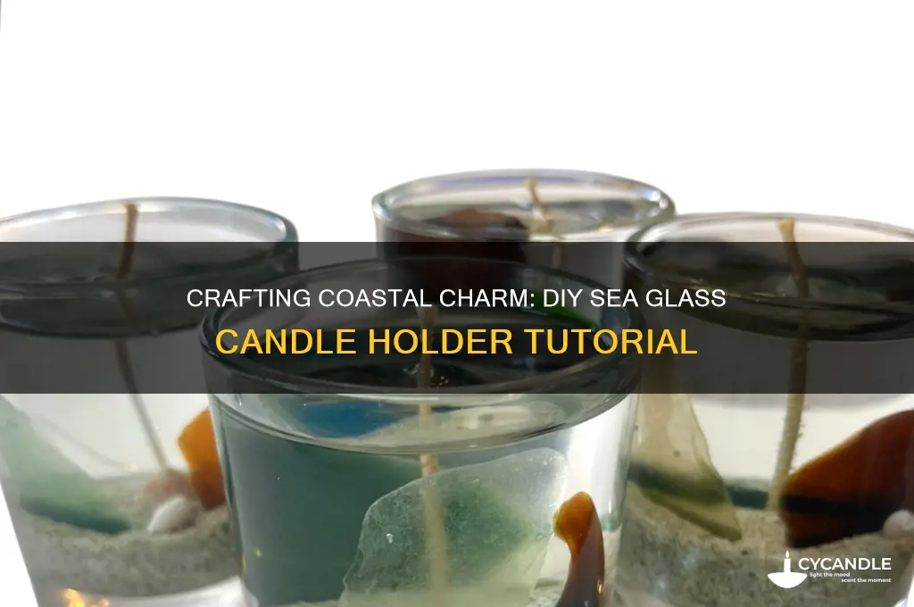 how to make sea glass candle holders
