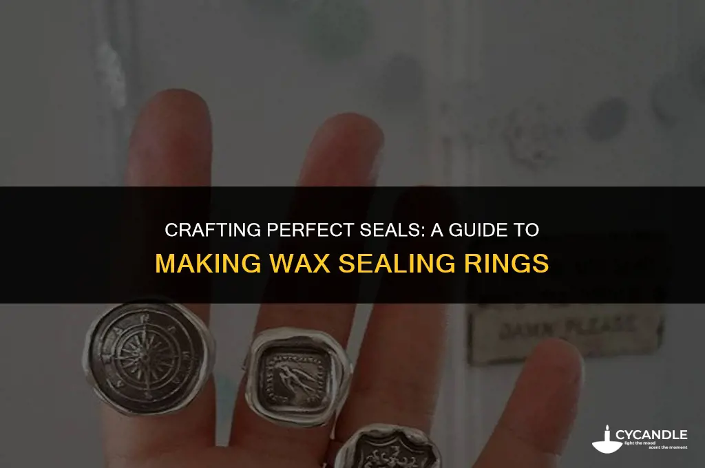 how to make sealing rings for wax