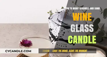 DIY Beach-Themed Wine Glass Candles with Seashells and Sand