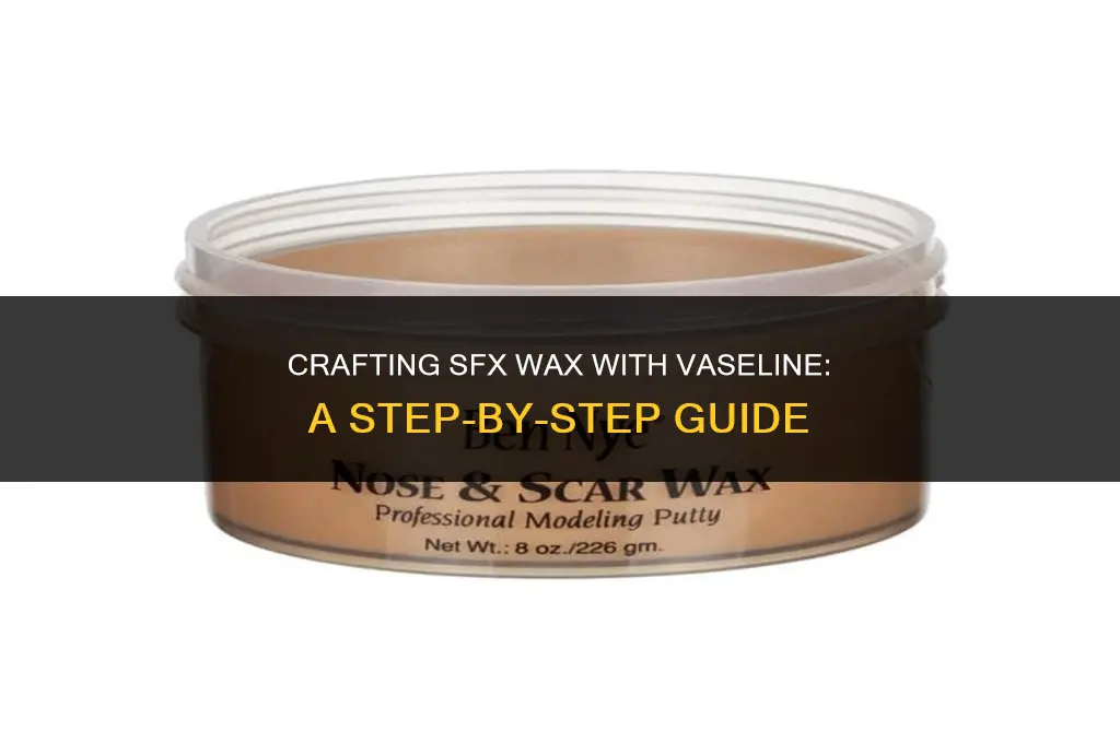 how to make sfx wax with vaseline