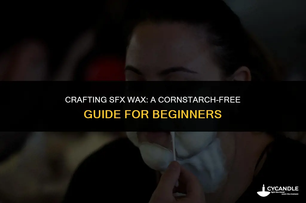 how to make sfx wax without cornstarch