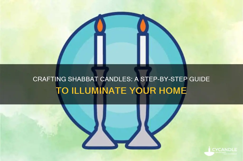 how to make shabbat candles