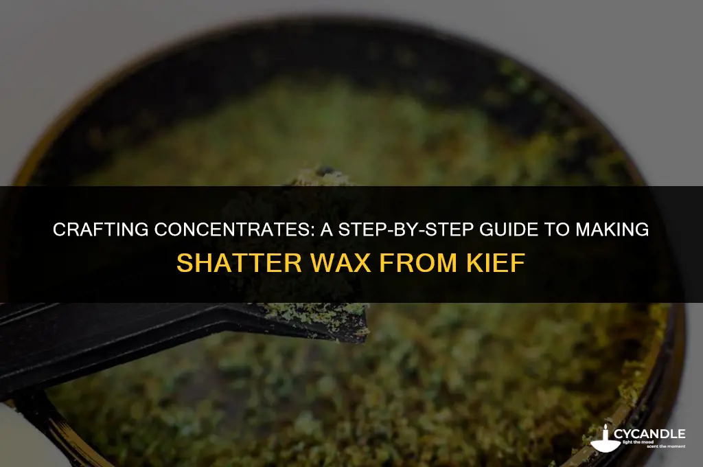 how to make shatter wax from kief