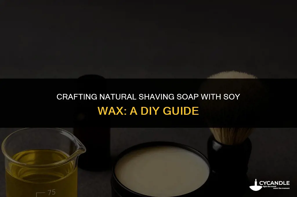 how to make shaving soap soy wax