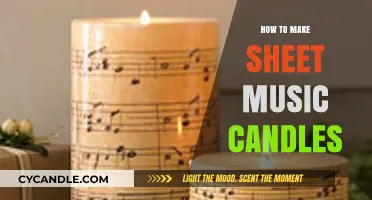 Crafting Sheet Music Candles: A Creative DIY Lighting Guide