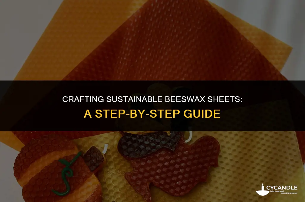 how to make sheets of bee wax