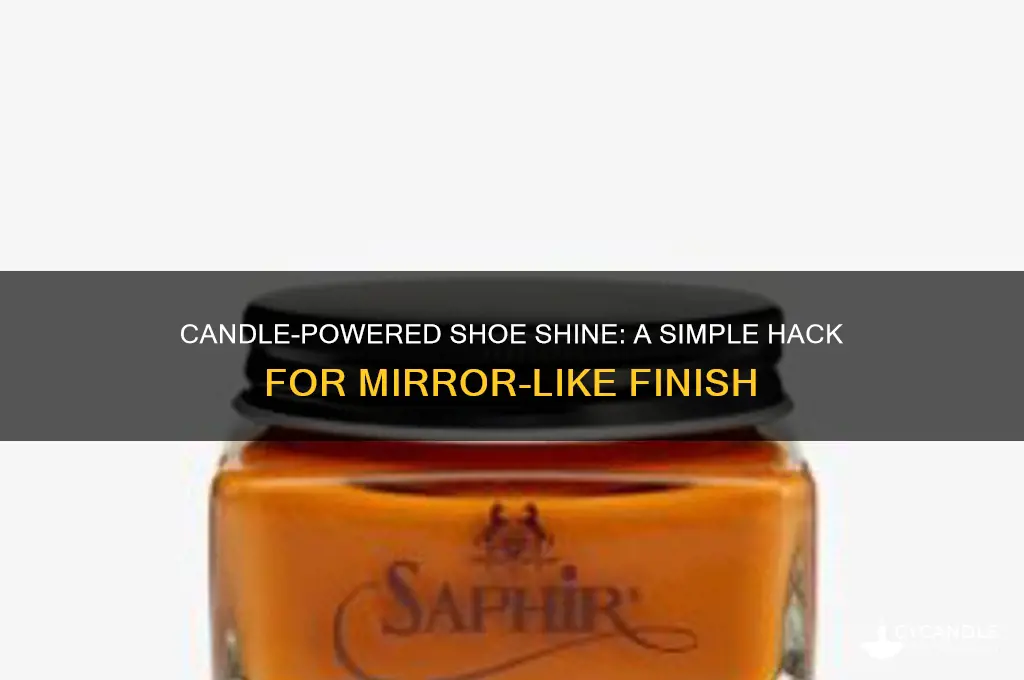 how to make shoes shine using a candle