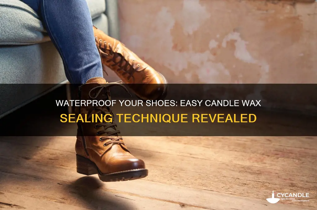 how to make shoes waterproof with candle