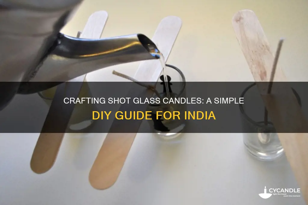 how to make shot glass candles in india