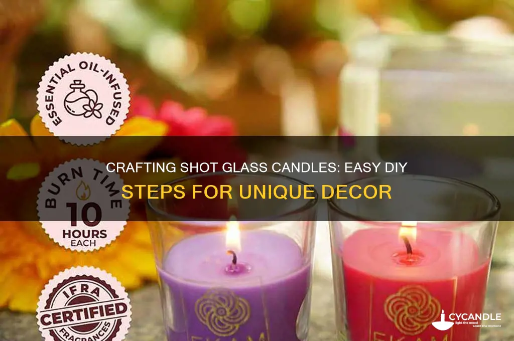 how to make shot glass candles