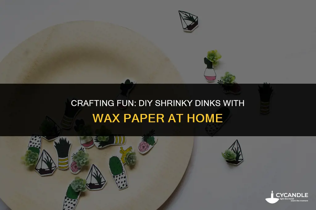 how to make shrinky dinks at home with wax paper