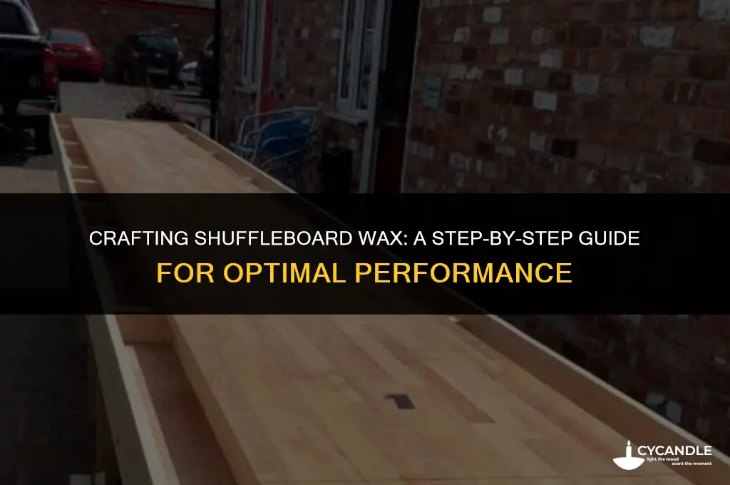 how to make shuffleboard wax