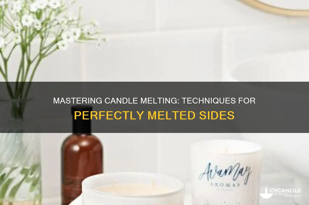 how to make sides of candle melt