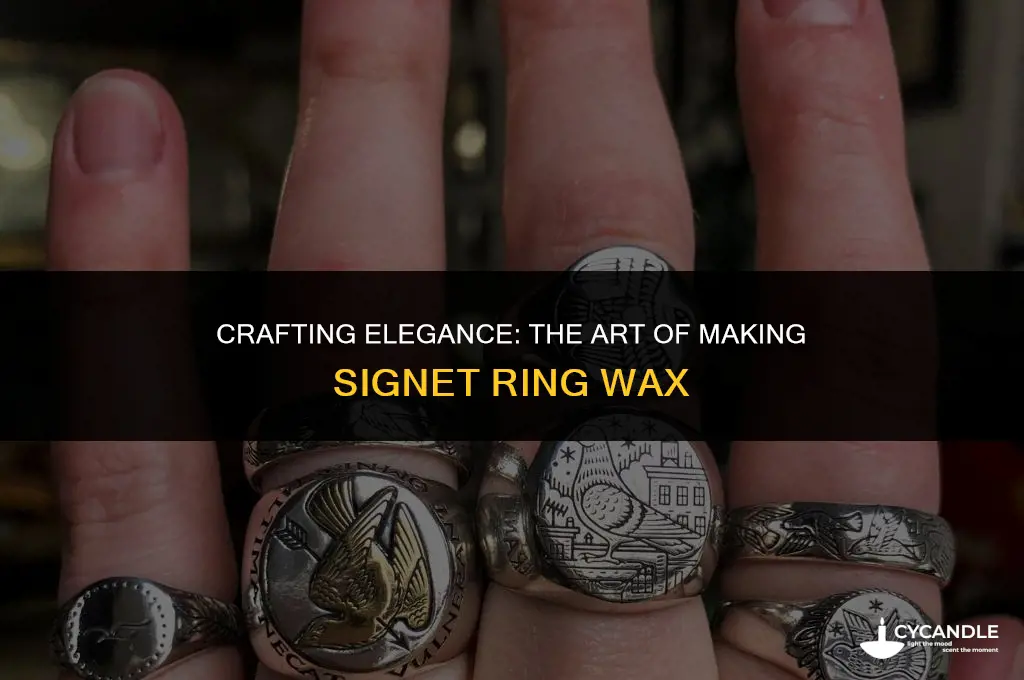 how to make signet ring wax