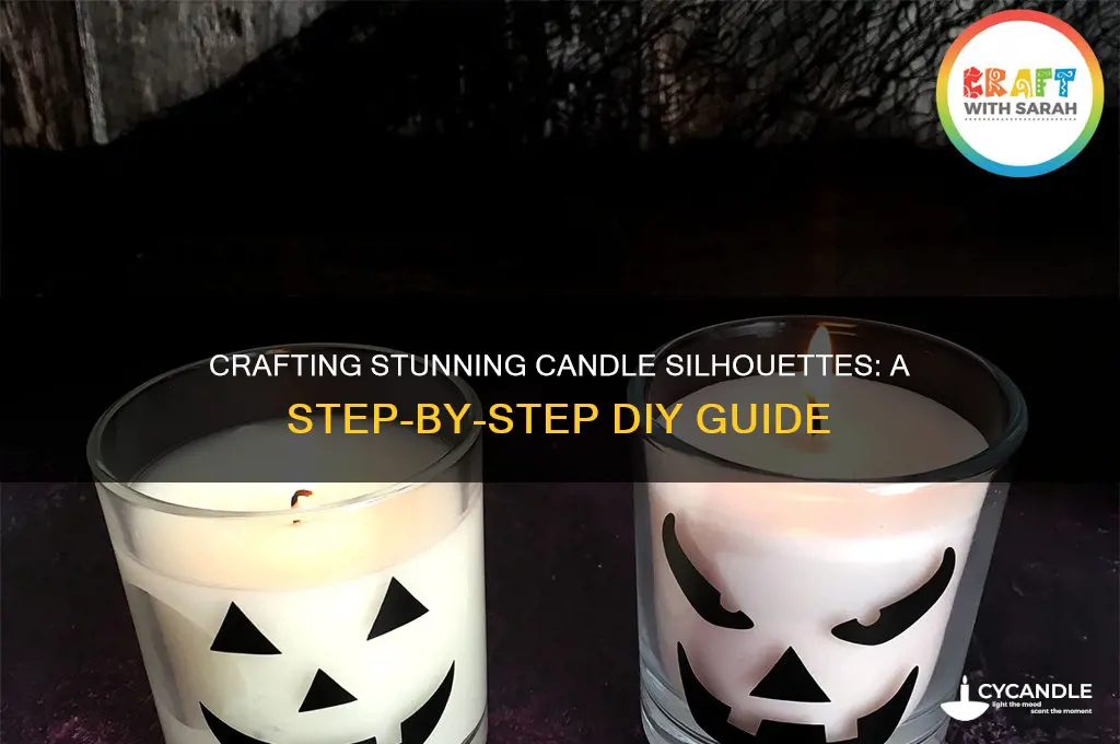 how to make silhouette around candle