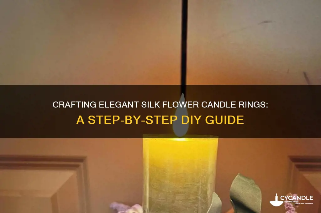 how to make silk flower candle rings