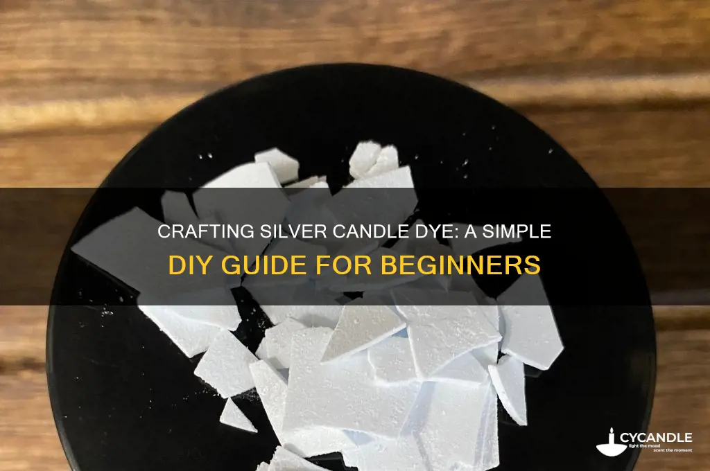 how to make silver candle dye