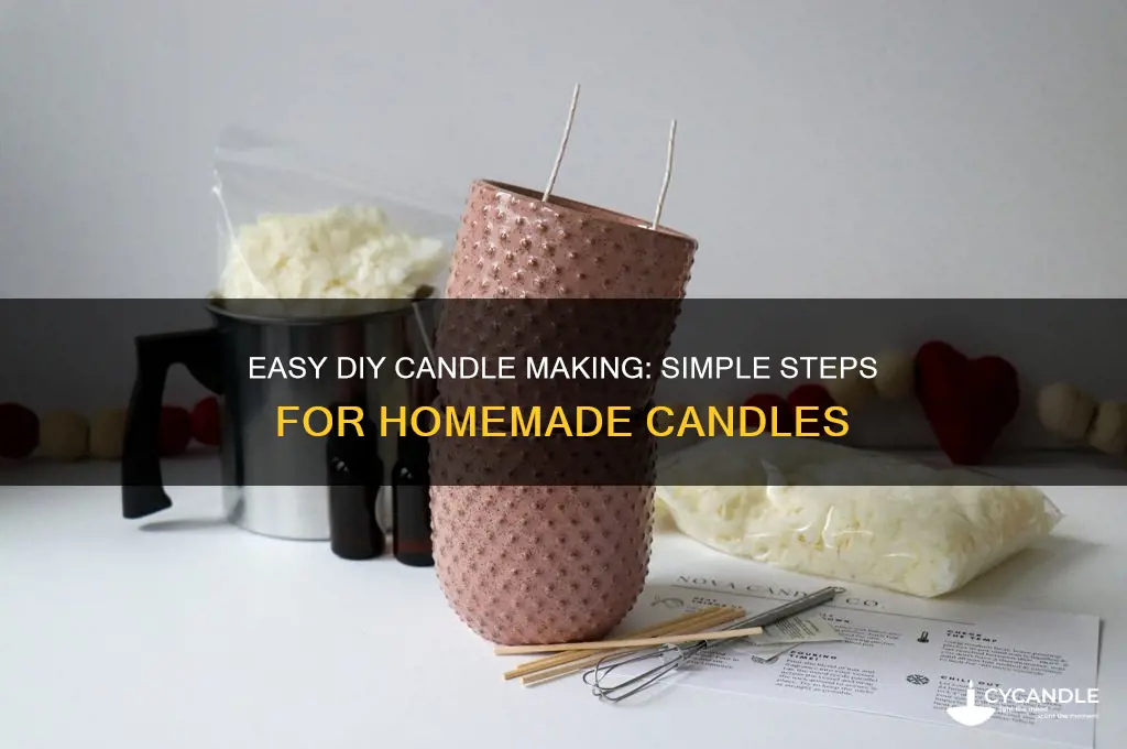 how to make simple candle at home