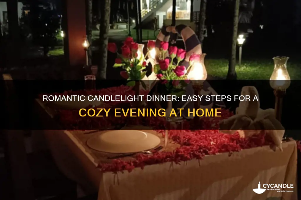 how to make simple candle light dinner