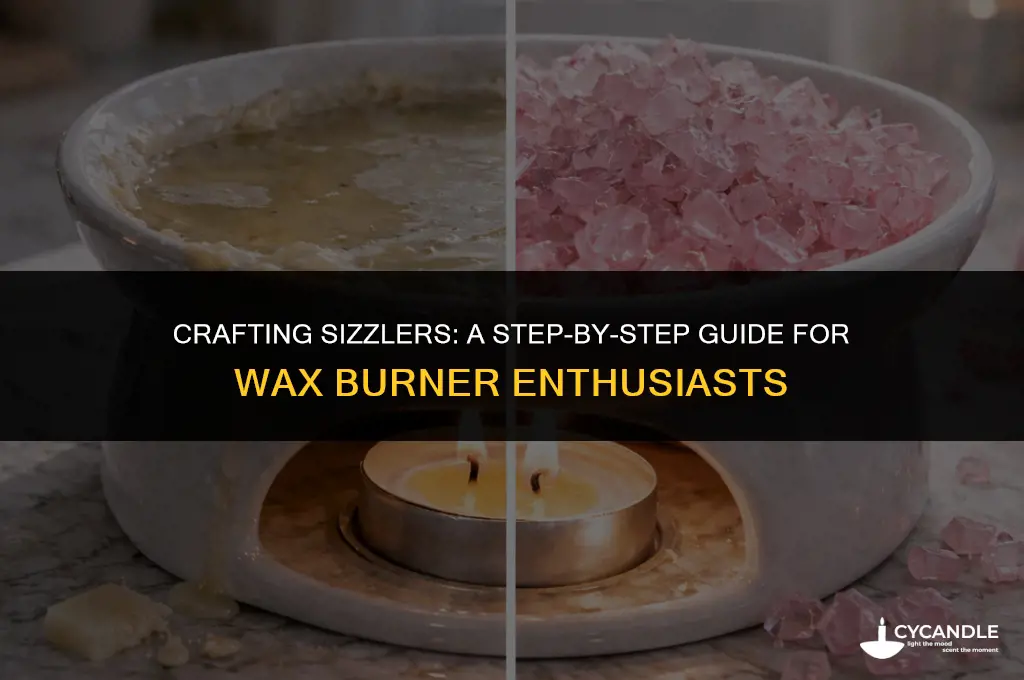 how to make sizzlers for wax burner