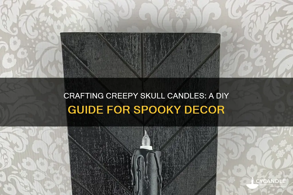 how to make skull candles