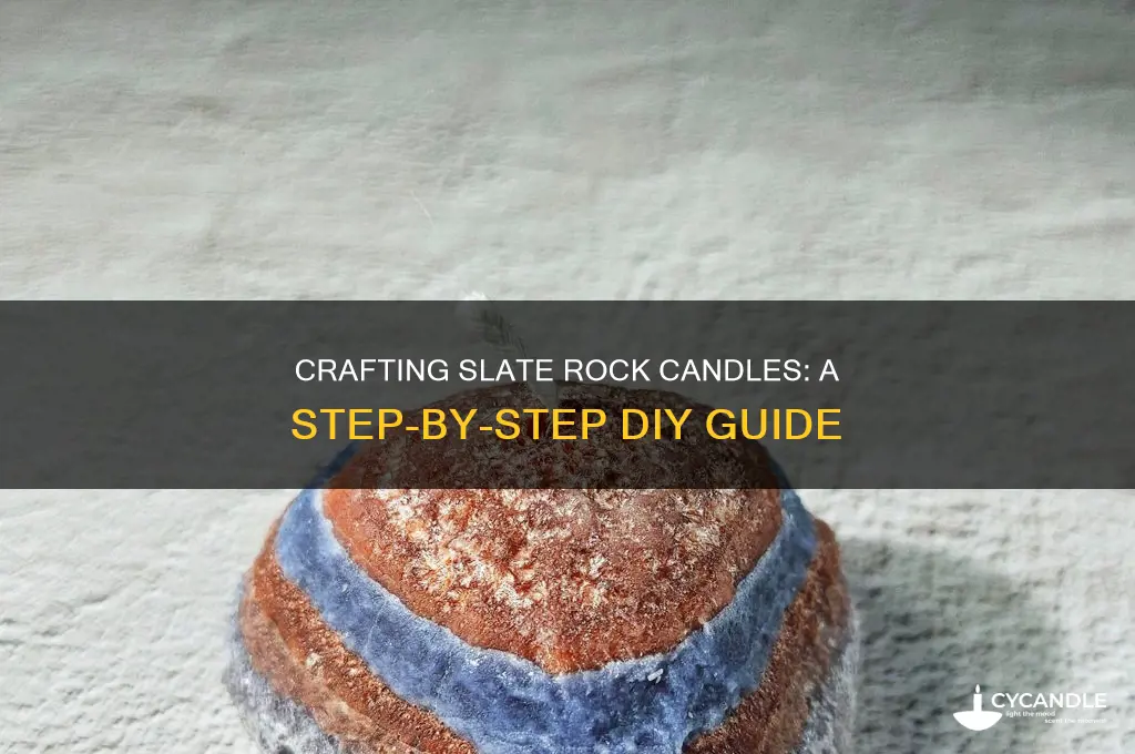 how to make slate rock candles
