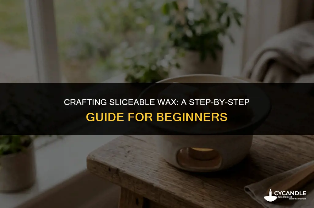 how to make sliceable wax