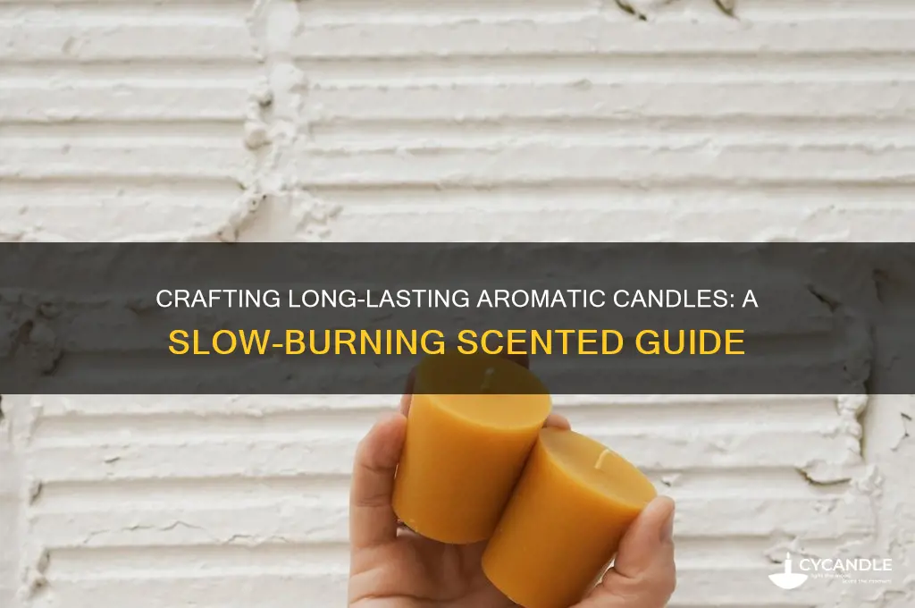 how to make slow burning scented candle