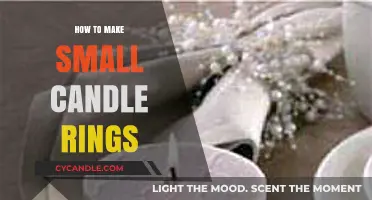 Crafting Charming Small Candle Rings: A Simple DIY Guide