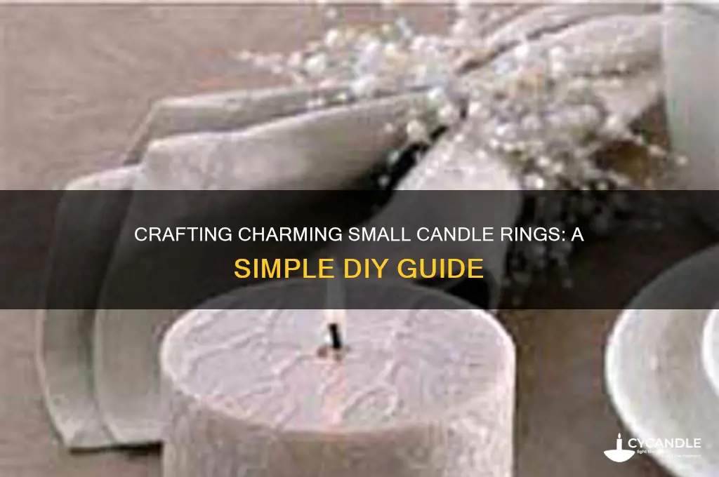how to make small candle rings