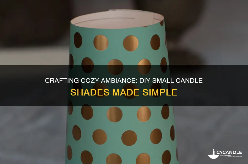 how to make small candle shades