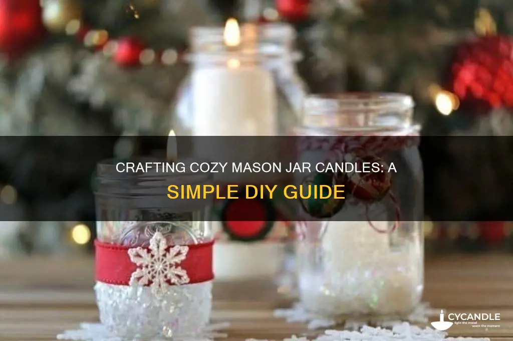 how to make small candles in mason jar