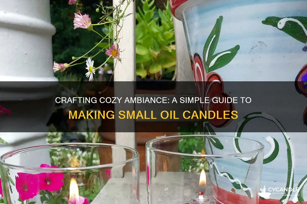 how to make small oil candles
