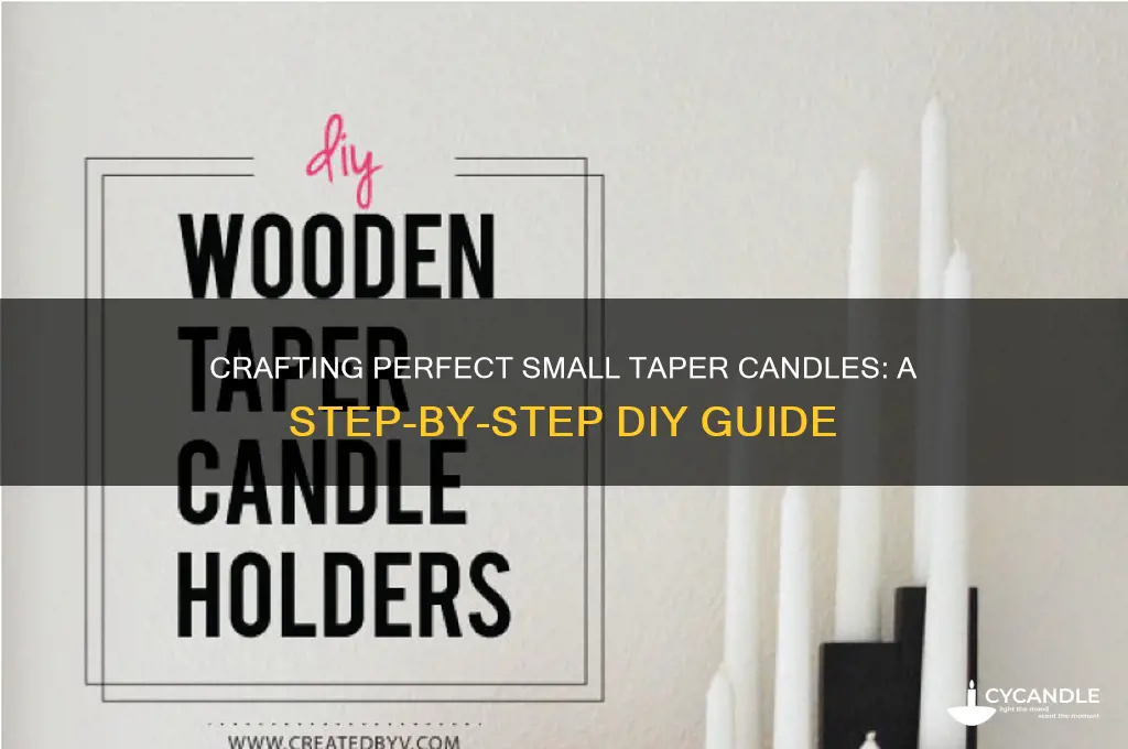how to make small taper candles