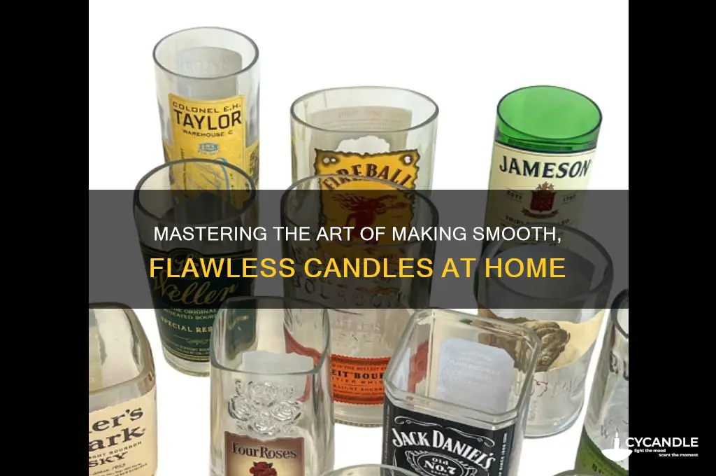 how to make smooth candles