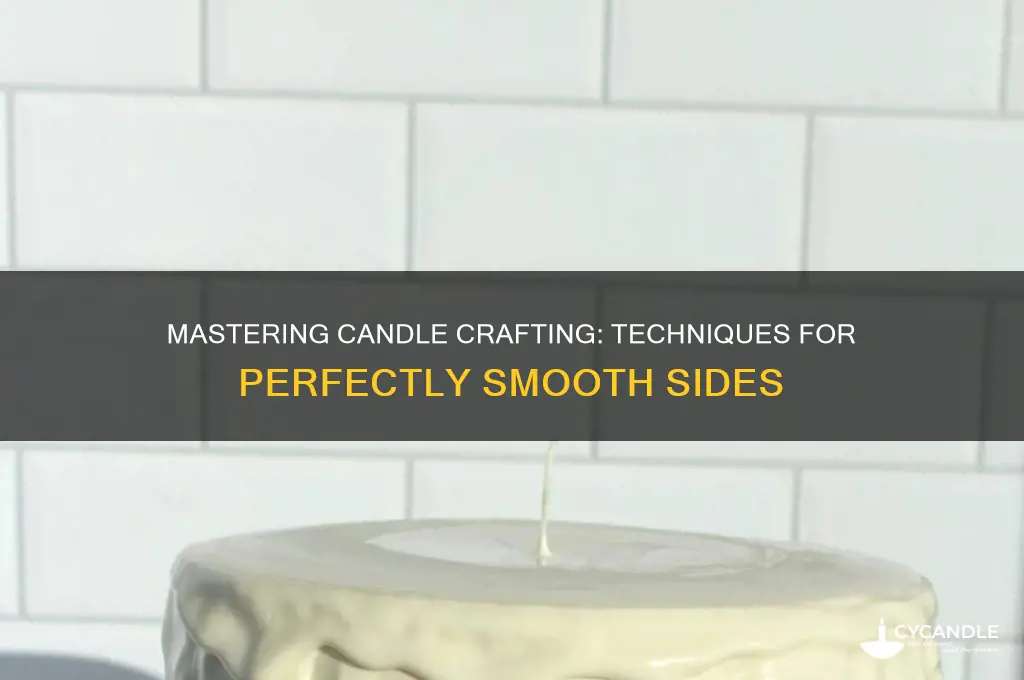 how to make smooth sides on candles