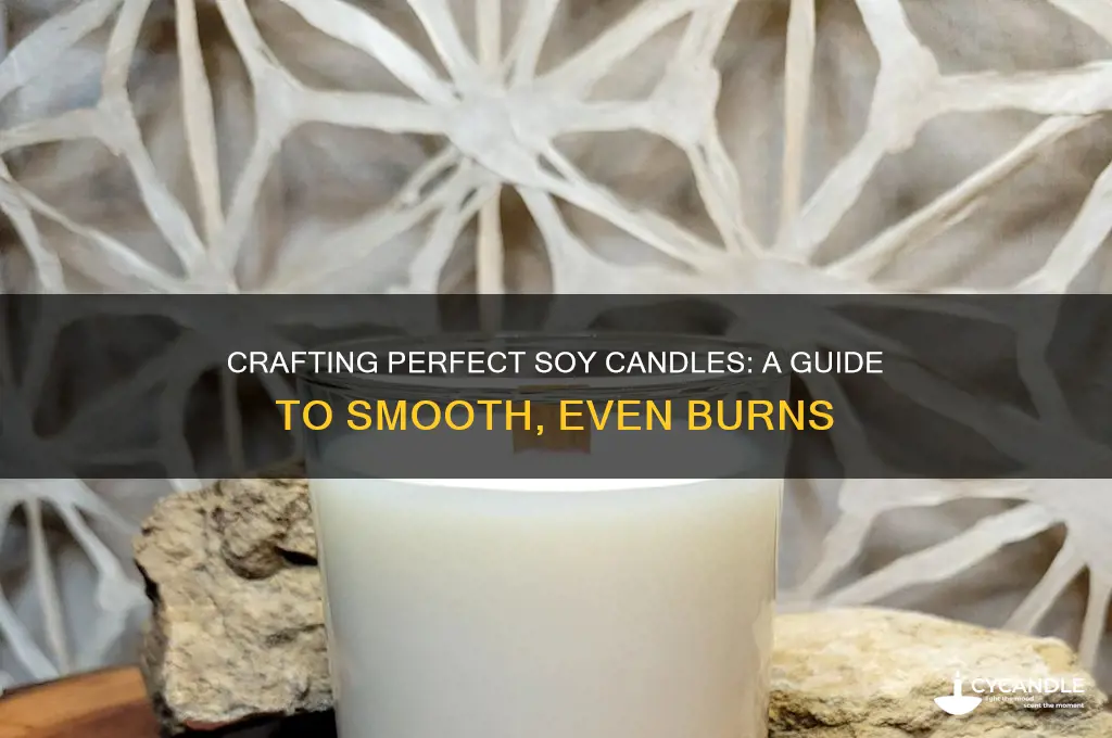 how to make smooth soy candles