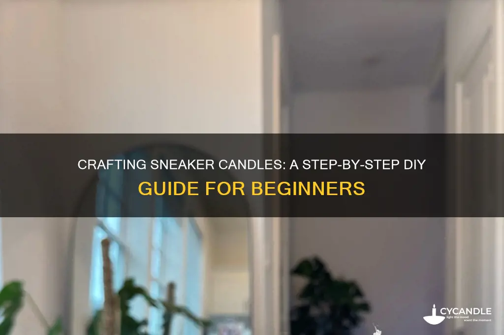 how to make sneaker candles