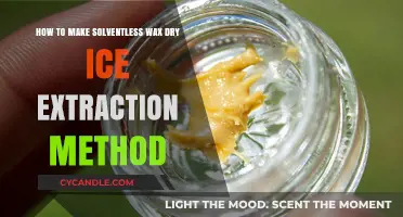 Solventless Wax Dry Ice Extraction: A Step-by-Step Guide