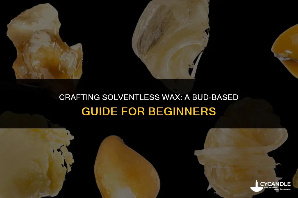 how to make solventless wax from bud