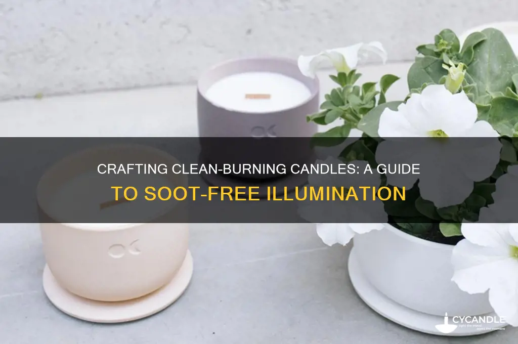 how to make soot free candles
