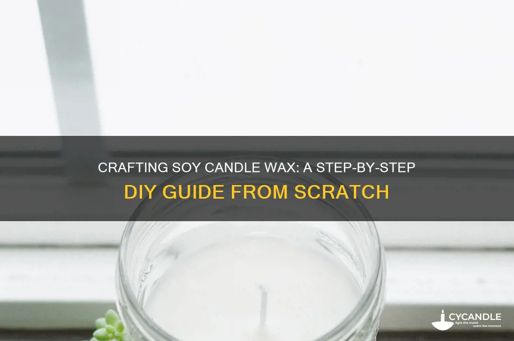 how to make soy candle wax from scratch