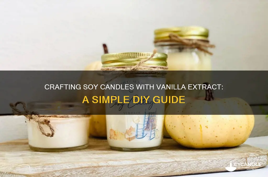 how to make soy candle with vanilla extract